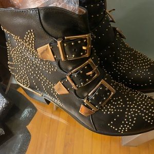 Susanna studded ankle booties